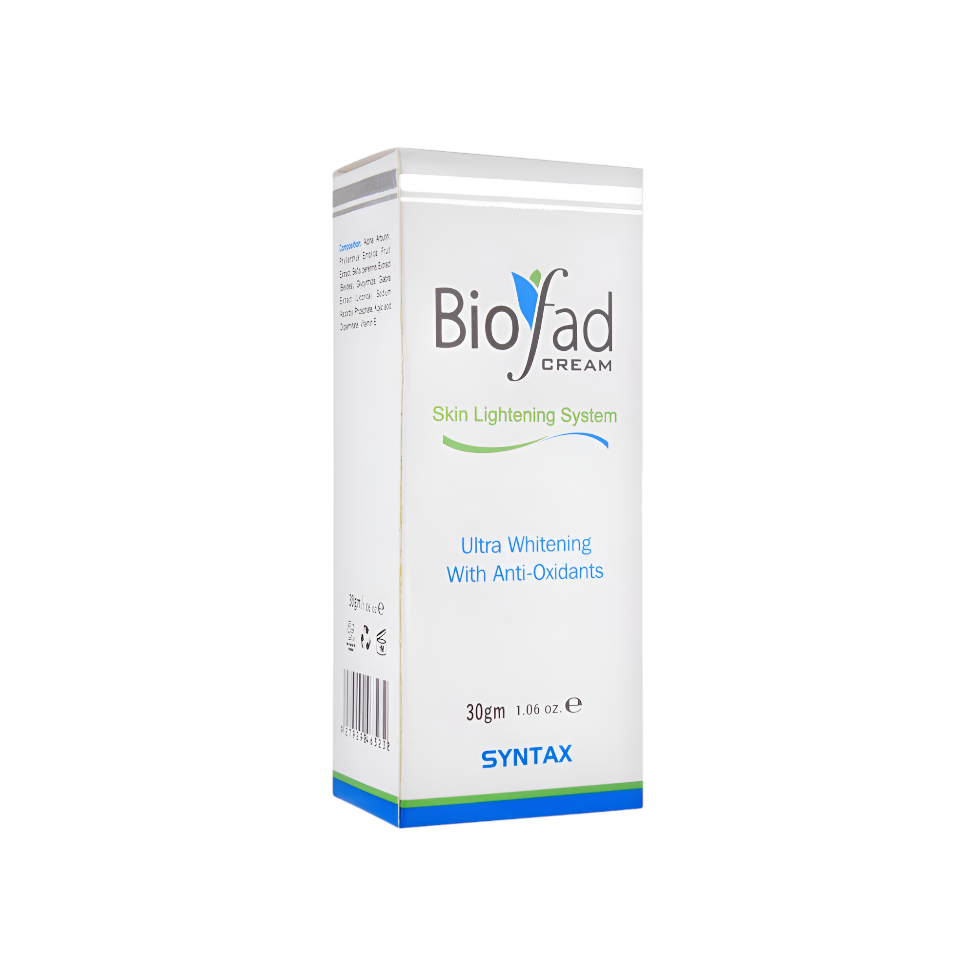 "Biofad Skin Lightening System Cream | 30g - Ultra Whitening with Antioxidants"