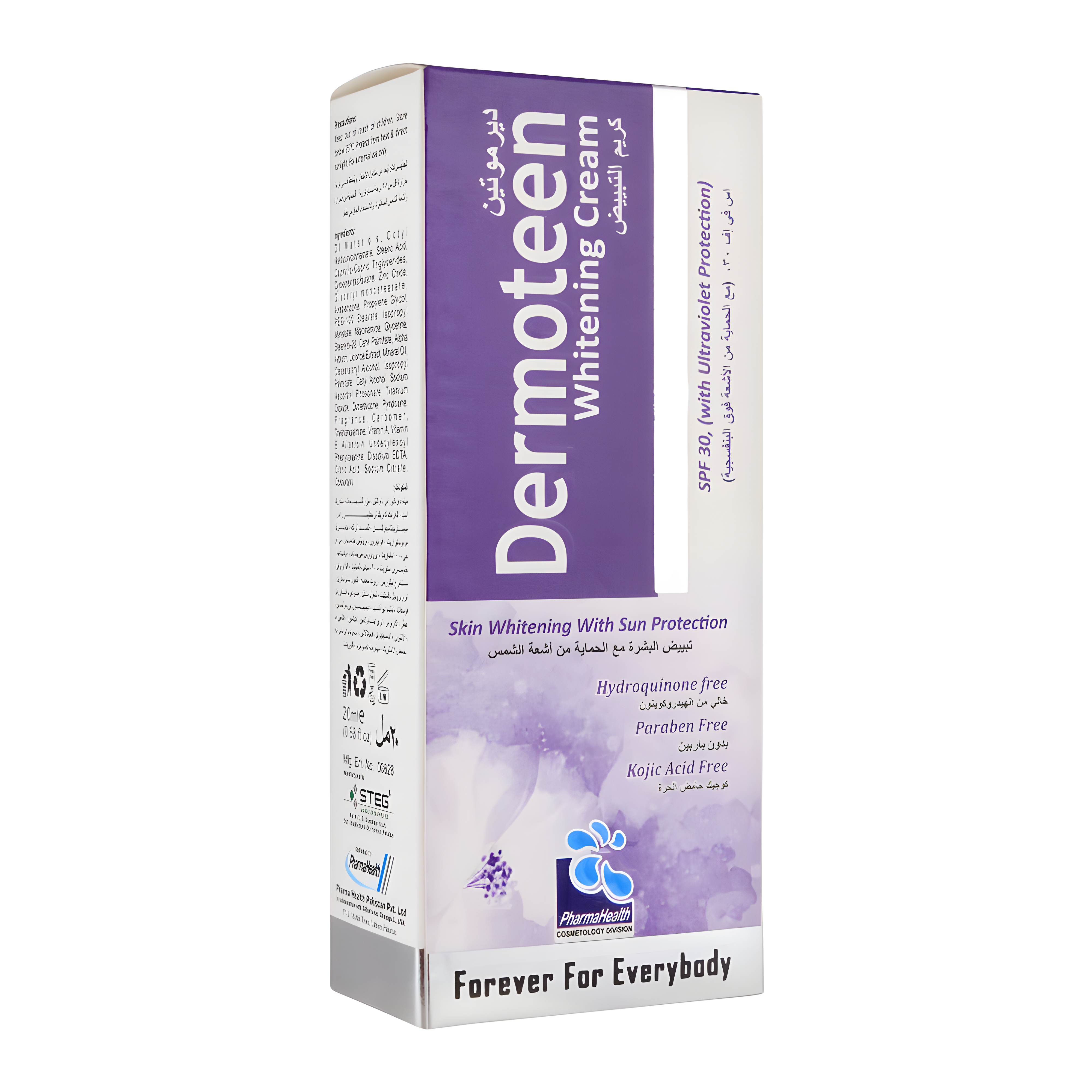 Dermoteen Whitening Cream SPF 30, Paraben Free | 20ml