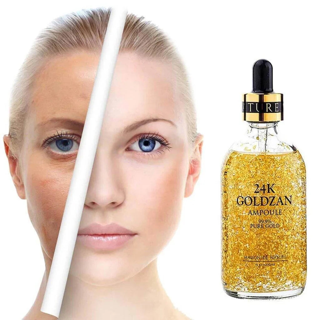 "24K Goldzan Ampoule Serum: Luxurious Radiance & Advanced Skin Revival"