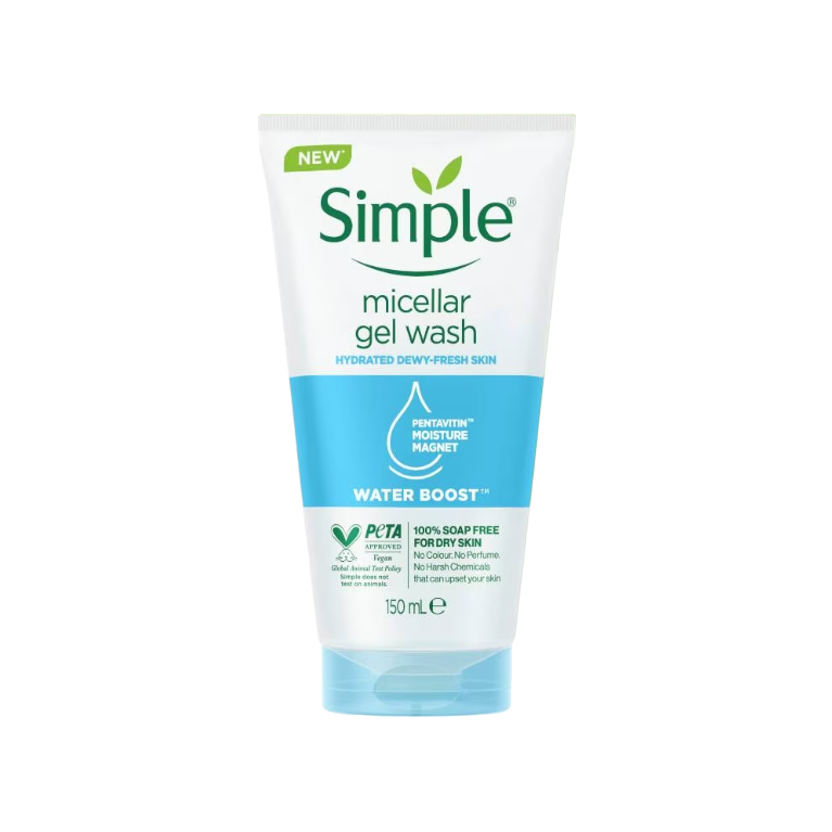 Simple Water Boost Micellar Facial Gel Wash | 150ml