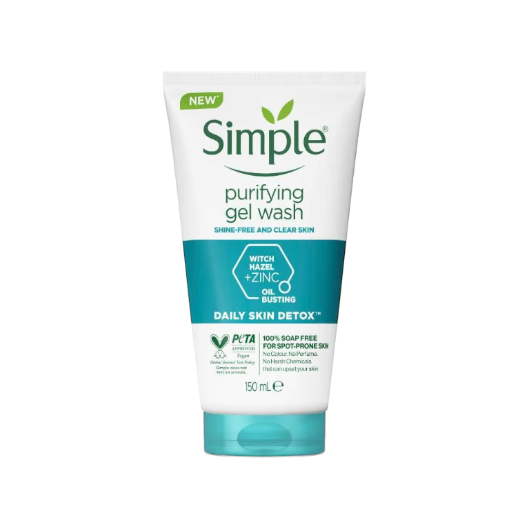 Simple Daily Skin Detox Purifying Gel Facial Wash | 150ml