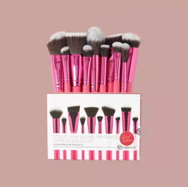 BH Cosmetics Sculpt and Blend Fan Faves 10 Piece Brush Set