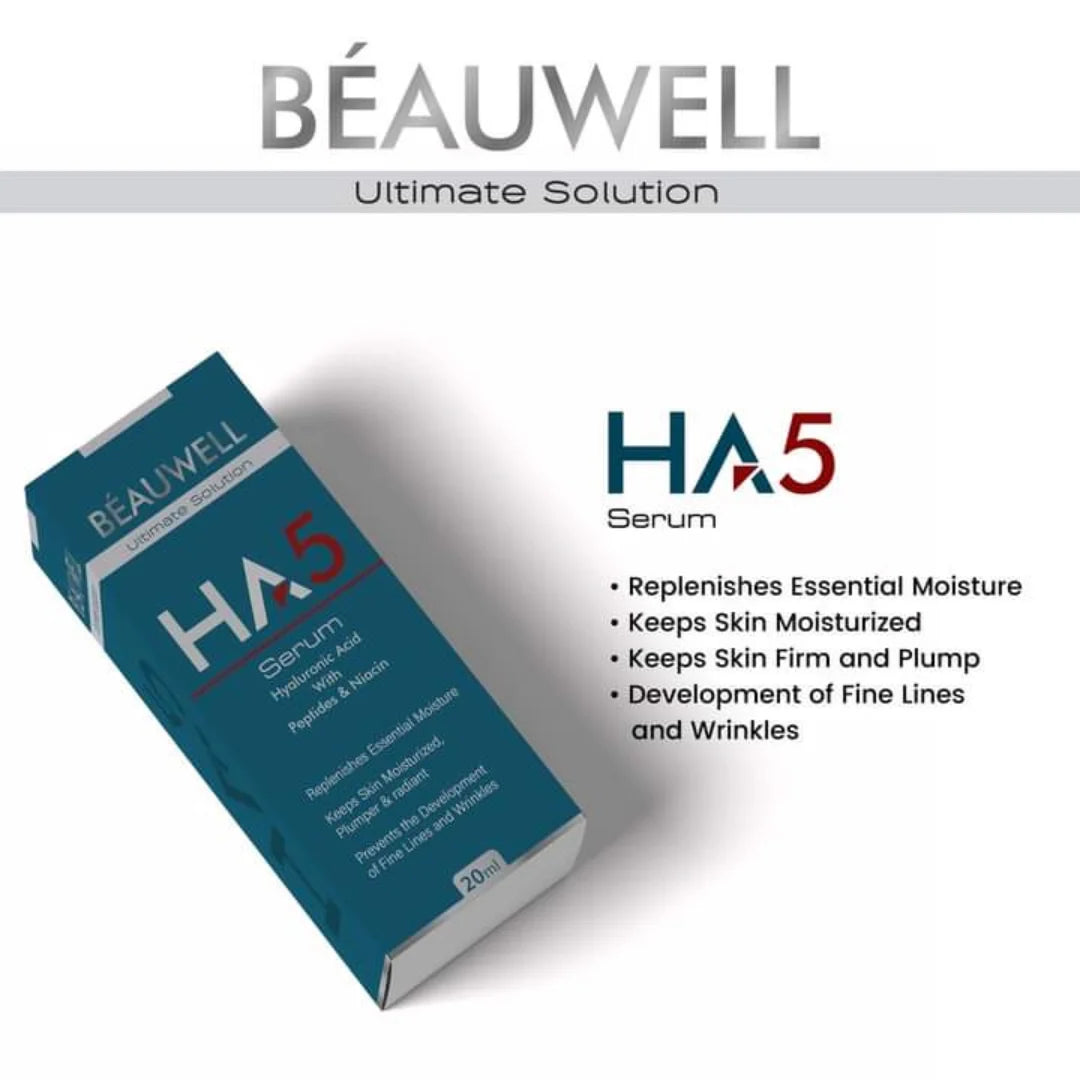 "BEAUWELL HA 5 Serum | 20ml - Intensive Hydration for Youthful Skin"