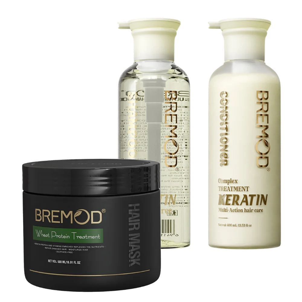 Bremod Hair Mask + Conditioner + Shampoo | Complete Hair Care Trio