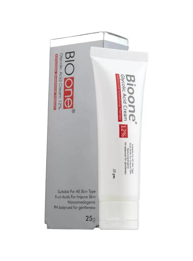 "BIO ONE Glycolic Acid 12% Cream | 25g - Stronger Formula for Radiant Skin"