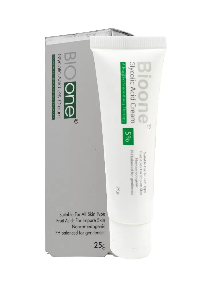 "BIO ONE Glycolic Acid Cream 5% | 25g - Gentle Exfoliation & Radiance"