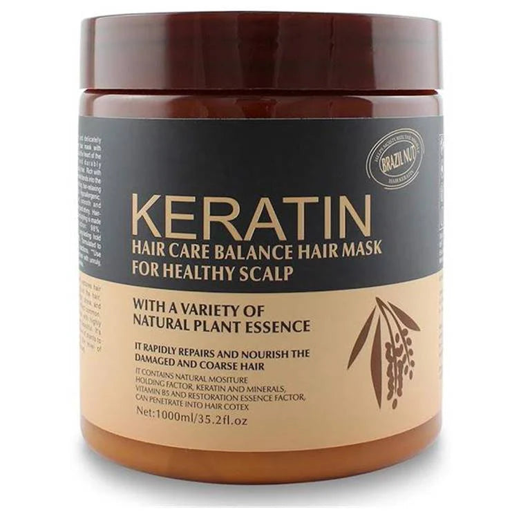 Brazilian Keratin Hair Mask(1000)ml: Strengthening & Hydrating Hair Care