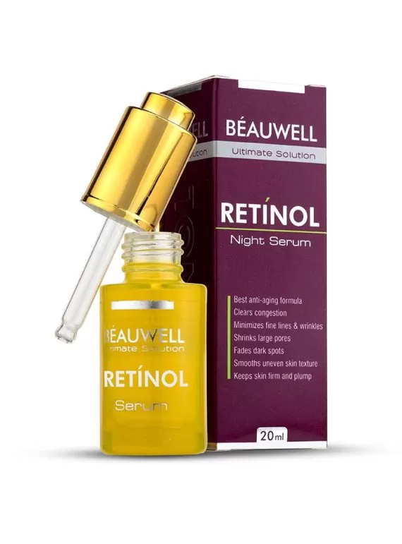 "BEAUWELL Retinol Night Serum | 20mL - Smooth & Firm Skin Overnight"