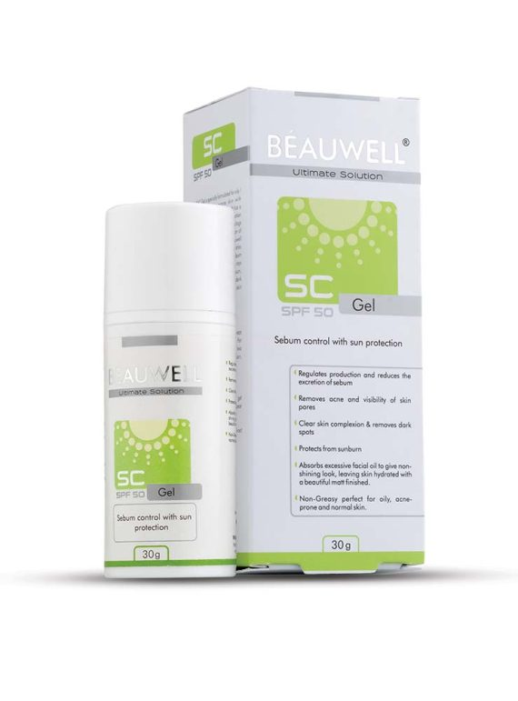 "BEAUWELL SC GEL SPF 50 | 30g - High Protection Sunscreen Gel"