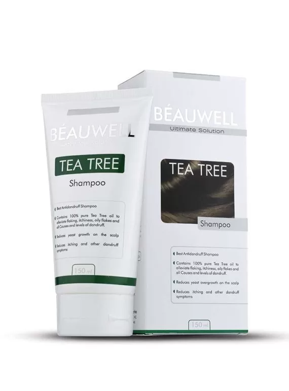 "BEAUWELL Tea Tree Shampoo | 150ml - Dandruff Control & Scalp Relief"