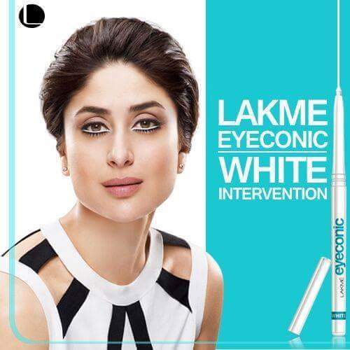 Lakmé Eyeconic White | 12 Pieces Box | High-Impact White Eyeliner