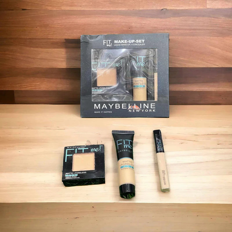 Fitme Maybelline 3-in-1 Set | Foundation Tube, Foundation Stick, Face Powder