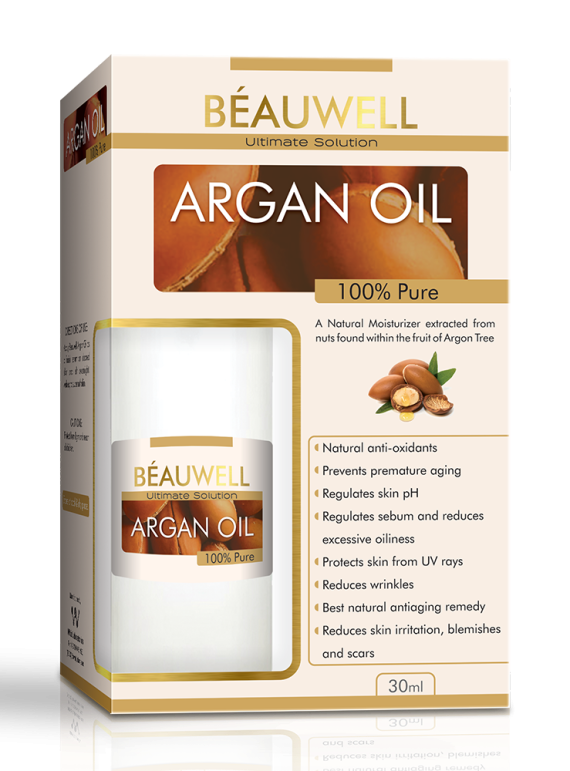 "BEAUWELL 100% Pure Argan Oil | 30ml - Liquid Gold for Skin & Hair"