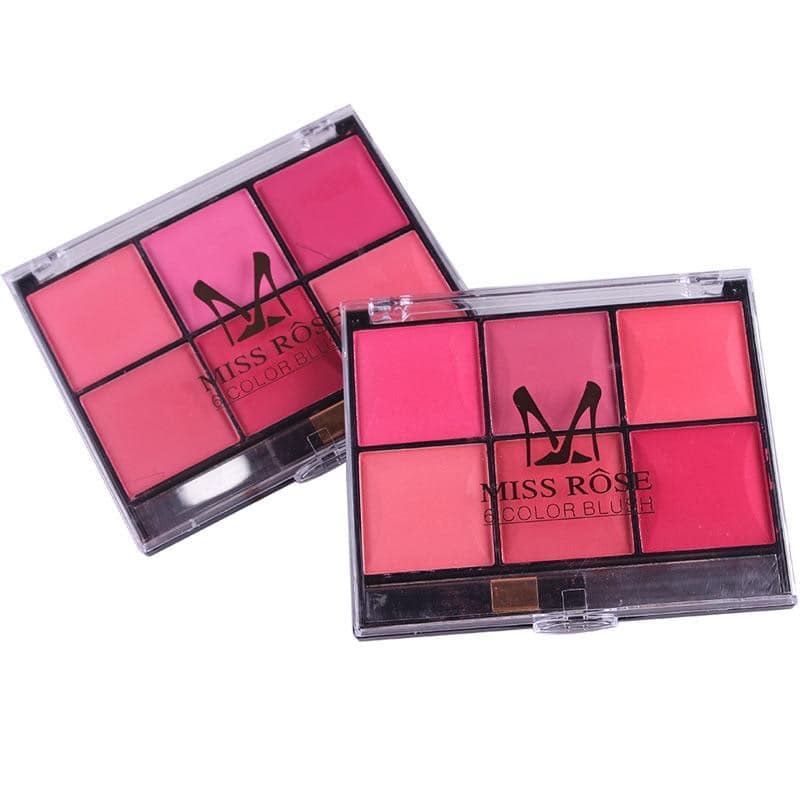 Miss Rose Makeup Blush Powder 6 Colour Palette