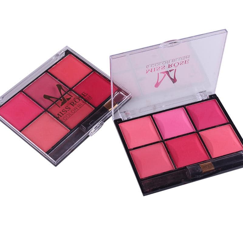 Miss Rose Makeup Blush Powder 6 Colour Palette