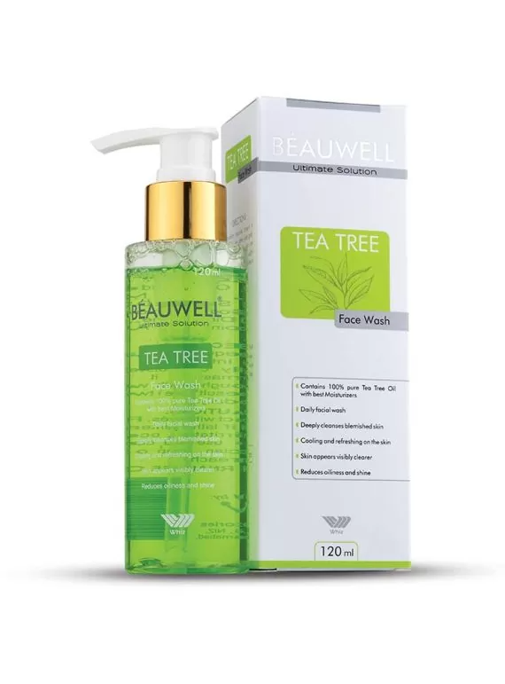 "BEAUWELL Tea Tree Face Wash | 120ml - Clear & Refresh Your Skin"