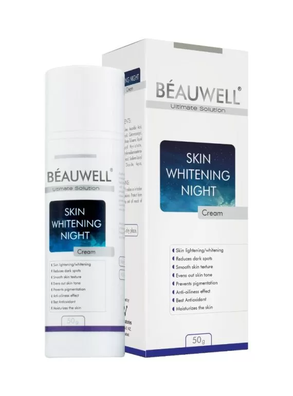 "BEAUWELL Skin Brightening Night Cream | 50g - Restore & Lighten"