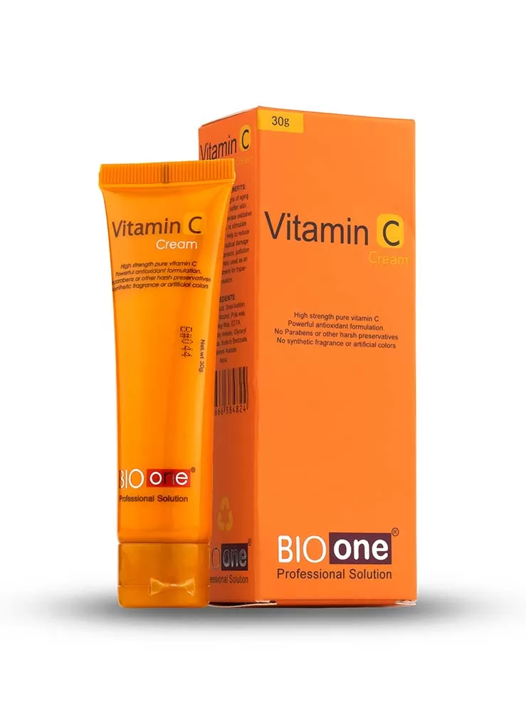 "BIO ONE Vitamin C Cream | 30g - Youthful Glow & Even Skin Tone"